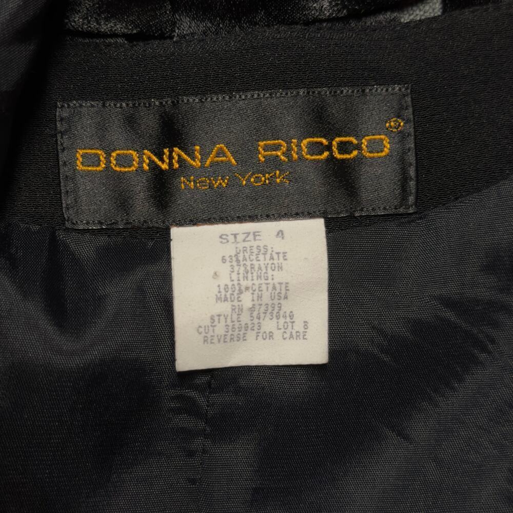 Donna Ricco Vintage Mini Dress – Strappy, Sassy & So 90s | Size 4🖤✨ - Picture 9 of 9